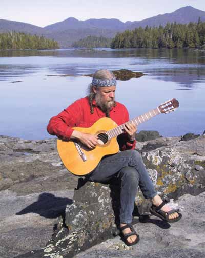 Tassilo (Goetz Hanisch) in Rose Harbour, Queen Charlotte Islands / Haida Gwaii